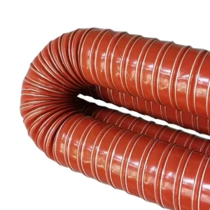Black or Red Flexible Air Duct High Temperature Silicone Hose Heating Air Duct