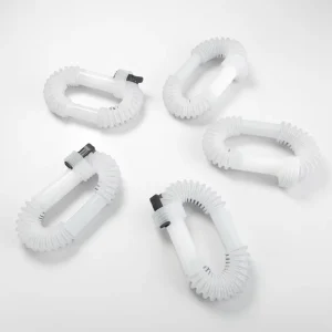 Blow Molding HDPE Flexible Accordion Pipe Fuel Line Hose 39cm 1mm Thick 38mm Outer Diameter