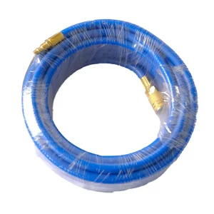 Blue 10 Meter 8mm Flexible PVC Air Hose Water Pipe With Fitting
