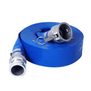 Blue Color 2 Inch PVC Soft Flexible Irrigation Lay Flat Hose
