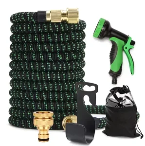 Blue Copper Expandable Hose Durable Retractable Garden Water Hose