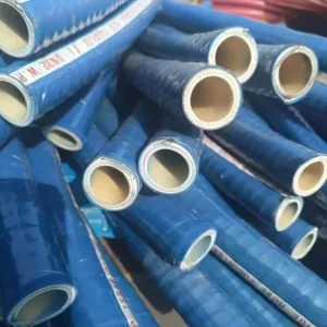 Blue EPDM Food Grade Hose with Internal Spiral Steel Wire Reinforcement Strong Support and Negative Pressure Resistant