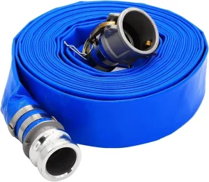 Blue Flexible Light High Pressure 100m Agricultural Irrigation Water Discharge PVC Layflat Hose