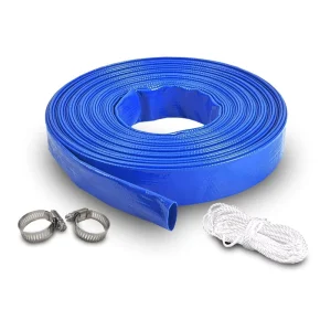 Blue Flexible Light High Pressure 100m Agricultural Irrigation Water Discharge PVC Layflat Hose