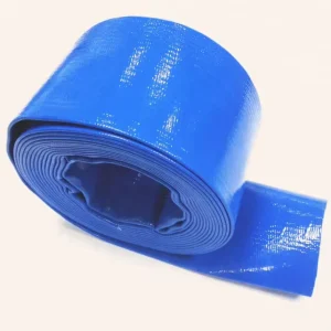 Blue Large Diameter 12 Inch Flexible PVC Farm Irrigation Layflat Discharge Water Hose PVC Lay Flat Hose Light Weight