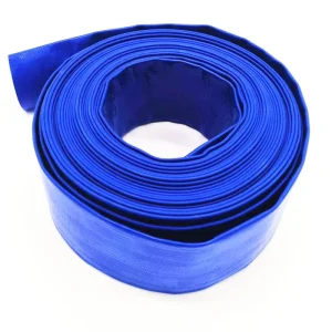 Blue Lay Flat PVC Water Discharge Hose 4 Inch Irrigation Hose