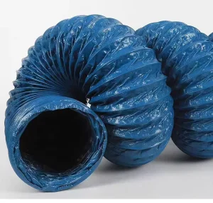 Blue Nylon Fabric Ventilation Pipe Ventilated Hose Plastic Canvas Flexible Telescopic Tube Intake Exhaust Duct