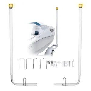 Boat Trailer Guide 65.7 in with LED Light Trailer Guide Poles 2PCS High Hardness Steel Guide Ons
