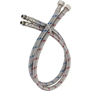 Braided Hose Kitchen Faucet Flexible Plumbing Braided Hose Stainless Steel Connecting Pipe