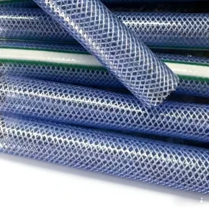 Braided PVC Hose Transparent High Pressure Durable Flexible Hose for Irrigation Garden Use Non toxic Fibre Reinforced Tube