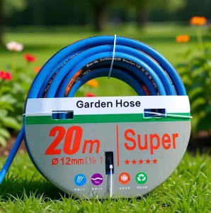 Braided Reinforced PVC 3 4 Layers Garden Hose 1 2 5 8 50M 120 200Ft Durable Outdoor Rewindable Wall Mounted Hose
