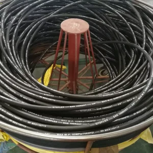 Braided Spiral Steel Wire Hose Steel Coiled High Pressure Reusable and Custom 5000 psi Hydraulic Rubber Hose Pipe