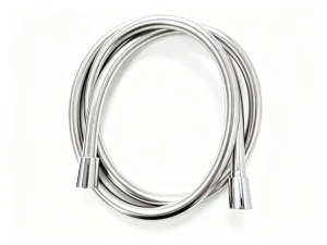 Bright Silver PVC Shower Hose Crack resistant Shower Head Connector Hot and Cold Universal Bathroom Hose