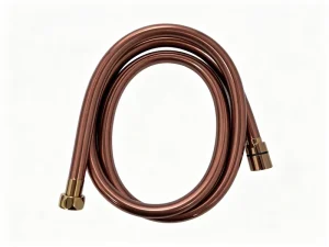 Brown Color PVC Bathroom Mixer Sanitary Flexible Water Hand Shower Hose with Electroplated Accessories PVC Water Tube