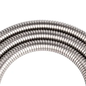 Brushed Nickel Double Lock Shower Hose Flexible Anti Kink Anti Burst Bathroom Shower Connector Pipe Durable Water Supply Tube