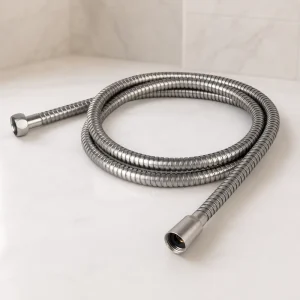 Brushed Nickel Modern Flexible Durable Anti Twist Stainless Steel Double Lock Shower Hose for Bathroom