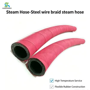 Burst proof High Pressure Steam Hose for Vulcanizing Machine and Industrial Steam Pipeline Connection
