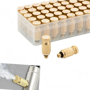 CM229 High Pressure Copper Brass Nozzle Misting System Fog Machine Parts Sprayer Water Outdoor Garden Mist System