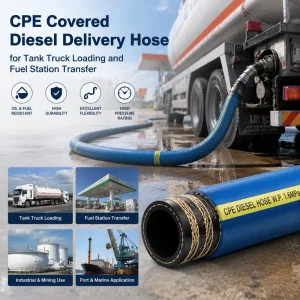 CPE Covered Diesel Delivery Hose for Tank Truck Loading and Fuel Station Transfer