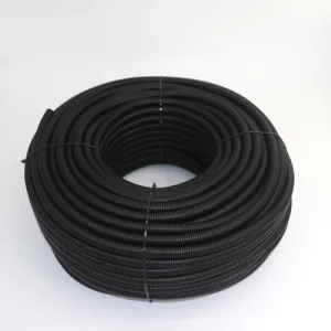 Cable Conduit Pvc Flexible Plastic White Black Color Corrugate Pipe Hose Corrugated Flexible Pipe