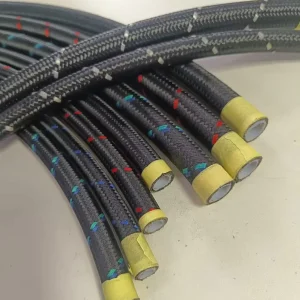 Car High Pressure Flexible Pipe 4AN 6AN 8AN 10AN 12AN 16AN E85 Nylon Braided PTFE Fuel Transfer Hose Line