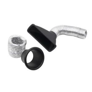 Car Universal Cold Air Intake Pipe Kit for Front Bumper ABS Plastic Turbo Air Funnel Inlet Kit for Brake Cooling