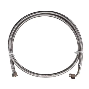Certified Non Toxic Food Grade High Pressure Long Service Life Braided Stainless Steel Coffee Machine Hose for Espresso Maker