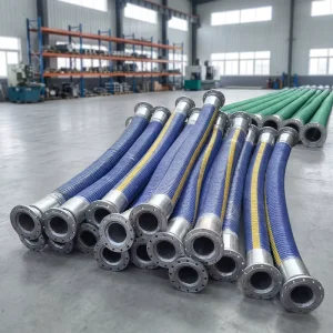 Chemical Composite Hose Stainless Steel Wire Flexible Corrosive Acid Transfer Pipe for Industry