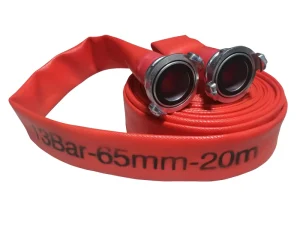 Chemical Grade Fire Hose Flexible 16 Bar Acid Resistant EPDM Flange End 30m Plant Industrial OEM