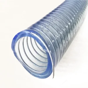 Chemical Liquids Transparent 3 Inch PVC Spiral Steel Wire Reinforced Hose High Strength Vacuum Suction Hose