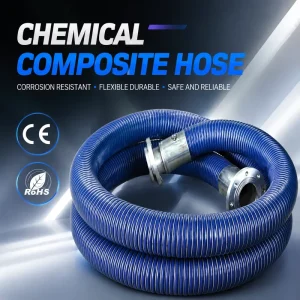 Chemical Resistant Composite Hose Flexible Chemical Transfer Hose for Petrochemical Oil Solvent Fuel Delivery System Use