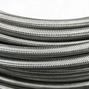 Chemical Resistant Durable SS304 Braided PTFE Smooth Hose High Tensile Stainless Steel Teflon Fuel Line for Hydraulic Brake