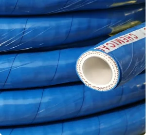 Chemical Suction Discharge Hose Heavy Duty EPDM Rubber Fiber Braid Reinforced Cutting for Industrial Acid Solvent Delivery