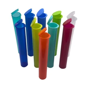 Child Resistant Plastic Pop Top Tube 116mm Proof Smell Plastic Tubes for Pills and Spices