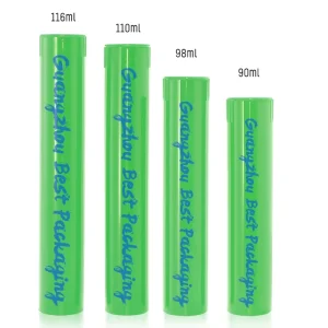 Child Resistant Pop Top Tube 90mm 98mm 110mm 116mm Smell Proof Herbal Vitamin Packaging