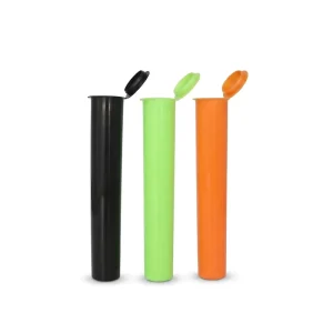 Child Resistant Printed Pop Top Plastic Packaging Tubes 73mm 98mm 109mm 116mm 120mm