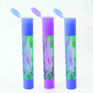 Child Safe King Size Pop Top Cap Squeezable Tubes PP Plastic Tubes Clear Packaging CR 116MM