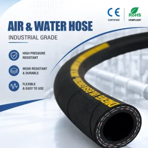 China Factory Air Water Hose Affordable Price Rubber Hose Industrial Water Delivery Hose High Pressure Flexible Durable Supply