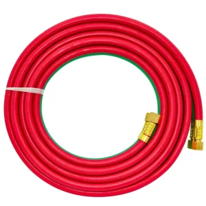 China Factory Manufactured Double Welded Rubber Hose for Oxygen Acetylene Working Pressure 300 PSI Cutting Stamping Processing