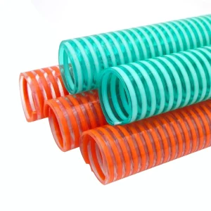 China Flexible Plastic PVC Heavy duty Spiral Corrugated Suction Hose