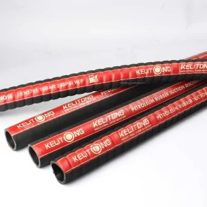 China Manufacturers Black Petrol Discharge Rubber Hose Heat Oil Resistant Wear Resistance Smooth Vacuum Hose for Industrial Cut