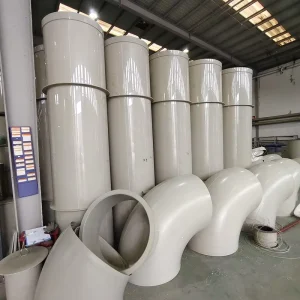 China Supplier PP Polypropylene Plastic Round Ventilation Air Duct Pipe for HAVC