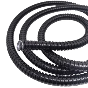 China Supplier PVC Coated Galvanized Steel Electrical Cable Protection Cover 75mm Flexible Conduit Flame Resistant