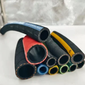 Clamped Fabric Sandblasting Hose Large Diameter Suction Discharge Temperature Resistant Corrosion Resistant Rubber Hose Black