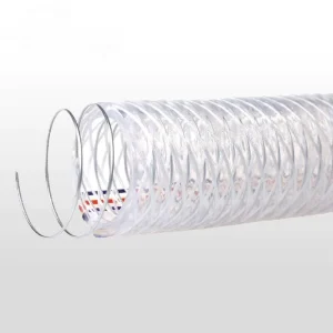 Clear 2 Inch 4mm PVC Steel Wire Reinforced Hose for Agricultural Water Transfer