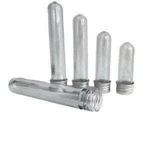 Clear 30ml 40ml 50ml PET Tube Plastic Test Tubes Bath Salt Container with Screw Caps