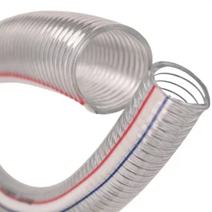 Clear Durable High Pressure Anti Static Wear Resistant Transparent PVC Steel Wire Reinforced Hose