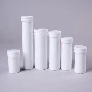 Clear Effervescent Tablet Tube Custom Printed PP Empty Packaging