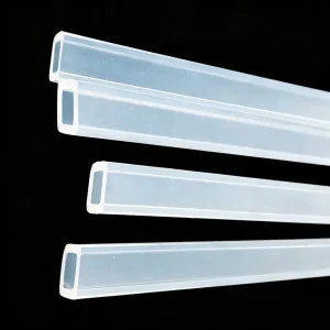 Clear FEP Rectangular Tubing High Purity Corrosion-Proof Square Hose for Chemical Bath Circulation & Liquid Level Sensors