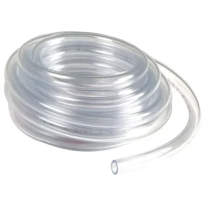 Clear Flexible PVC Tubing Roll 1/2 Inch ID X 3/4 Inch OD Chemical Resistant PVC Hose